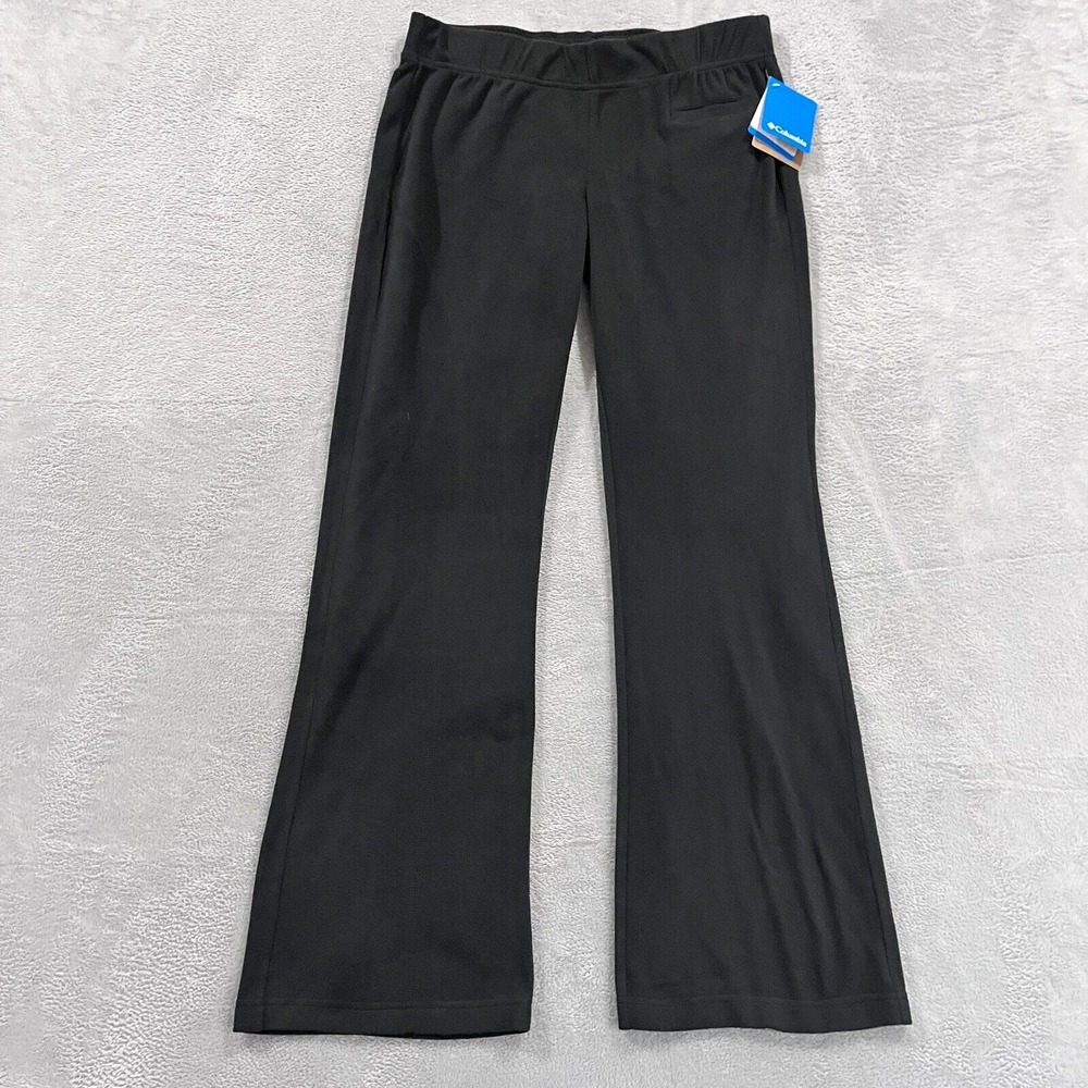 Columbia Glacial Fleece Flare Pants Women's Medium Black  NWT‎